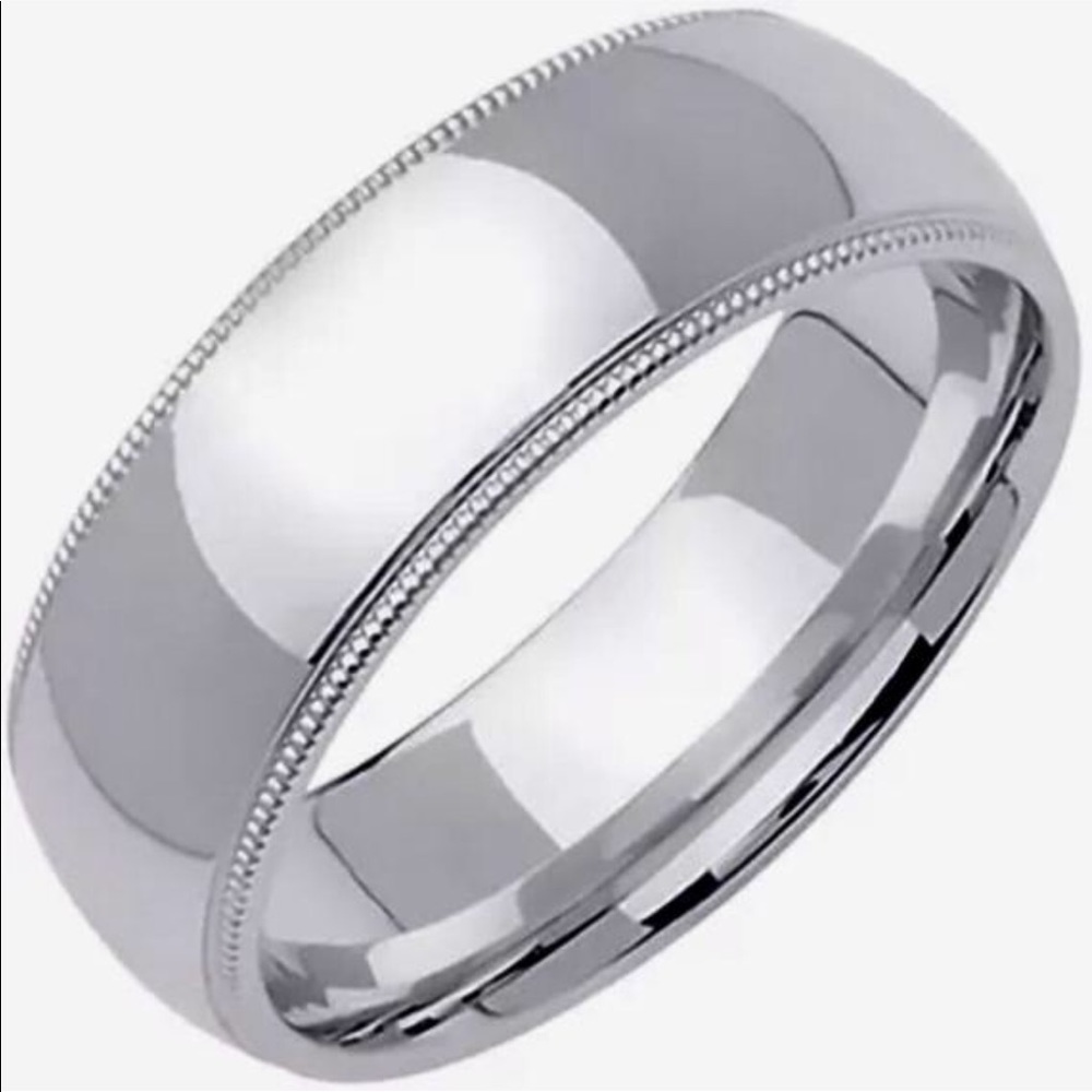 6mm - Size 6,7,8,9,10,11 Silver wedding Ring Band